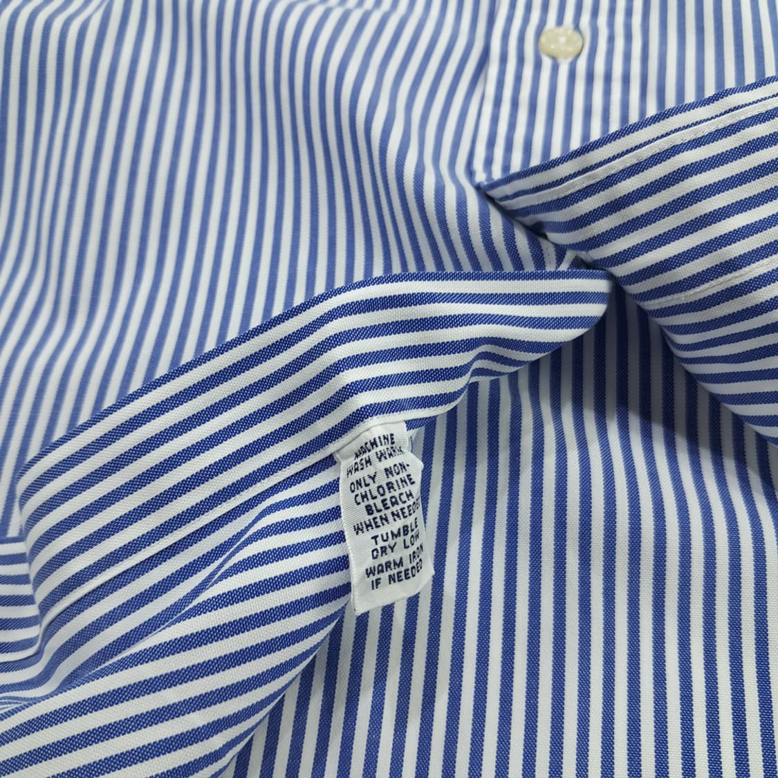 Co565 XL 폴로 랄프로렌 블루 스트라이프 반팔 셔츠 남방 상품이미지6