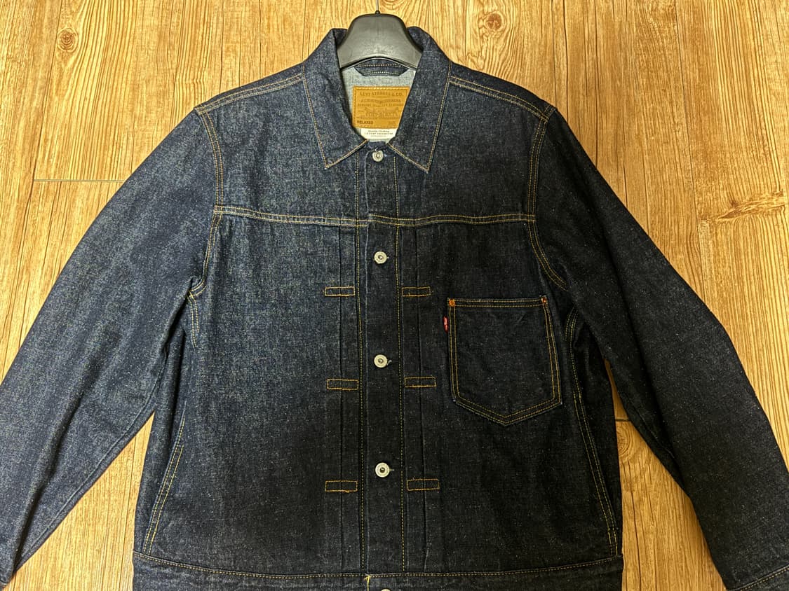 리바이스 타입1 셀비지 트러커 다크 인디고 L 상품이미지5