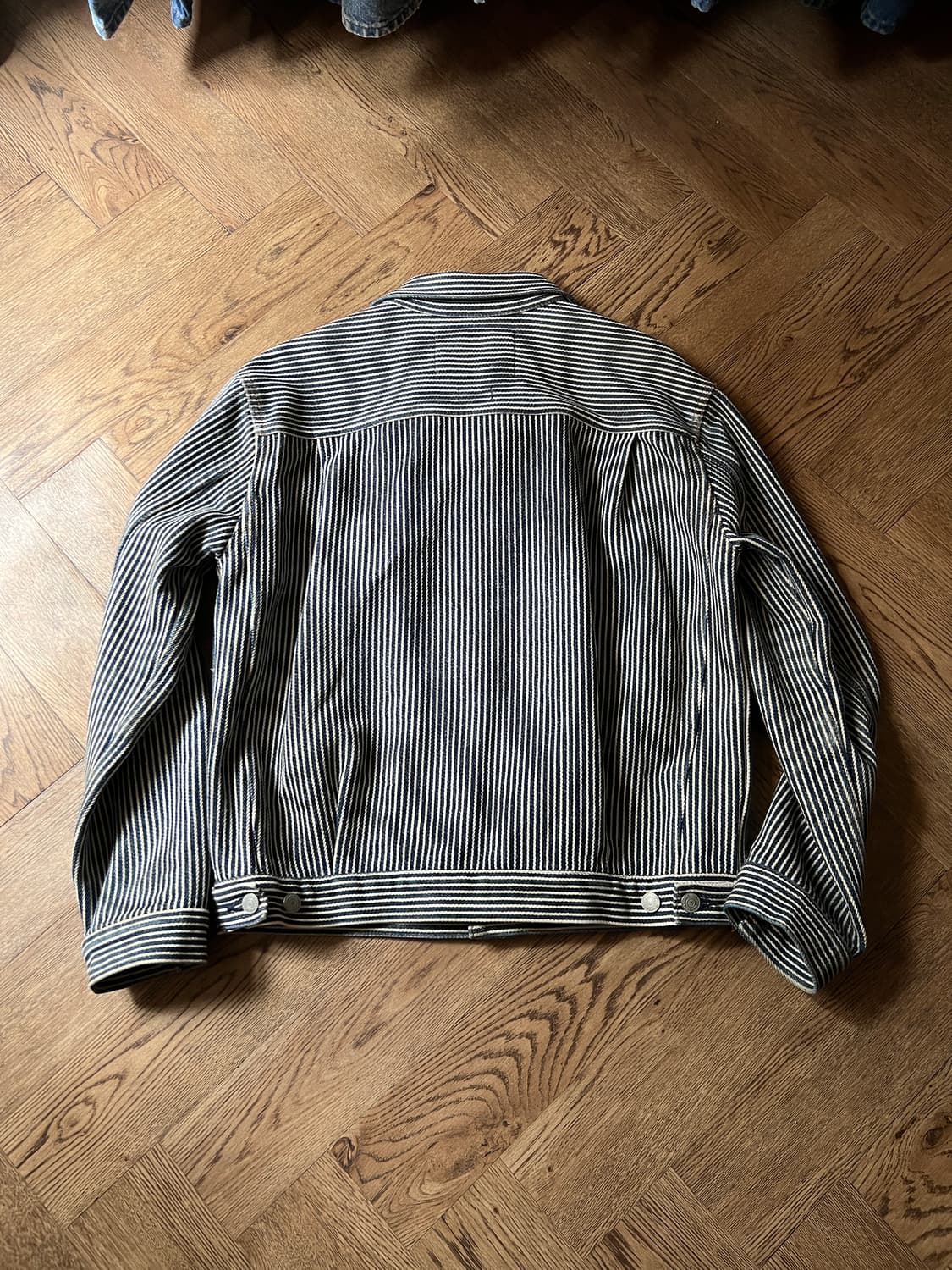 [L]코지마진즈 재팬메이드 21oz 히코리 2세대 데님 트러커 자켓 상품이미지7