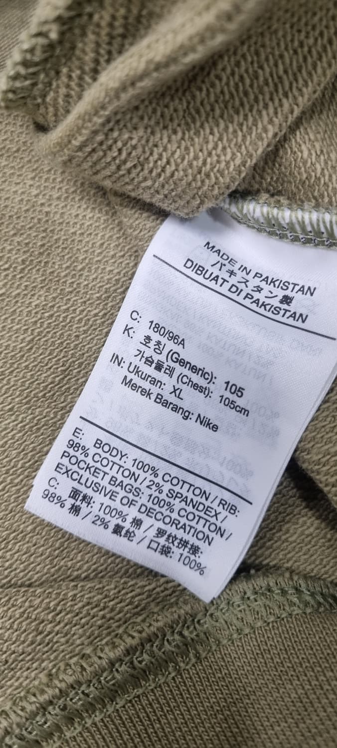 나이키 스우시 하프집업 후드 셋업 XL ,L _ 남성,실측 확인 상품이미지10