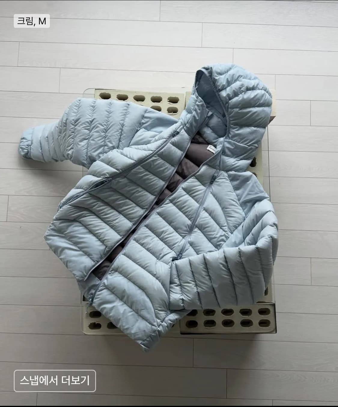 스키즘인듀싱 경량패딩 m사이즈 상품이미지2