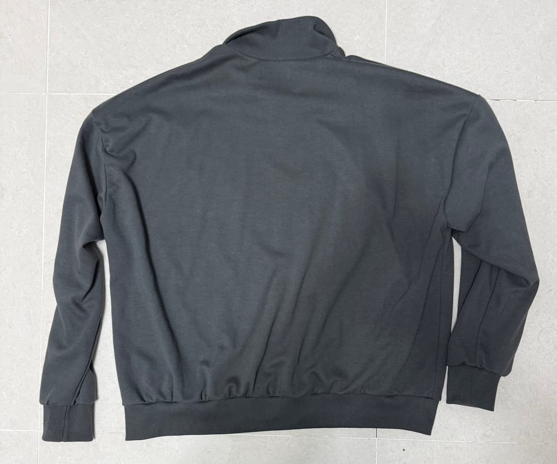 반집업 카라맨투맨 (그레이/챠콜) 상품이미지2