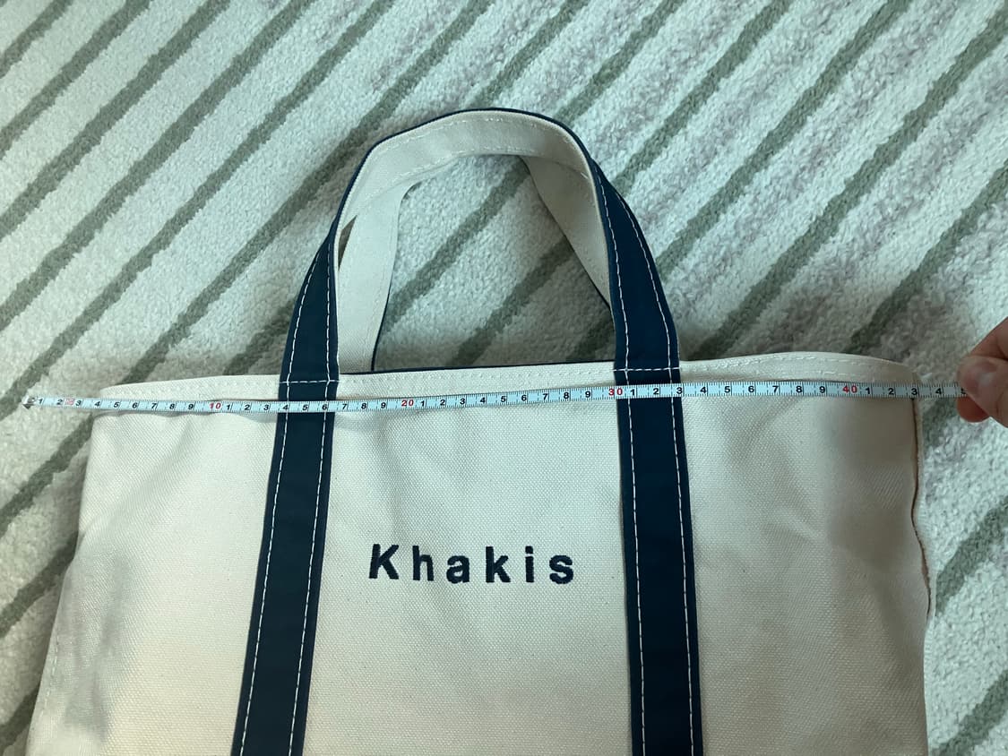 카키스 엘엘빈 별주 토트백 네이비 상품이미지7