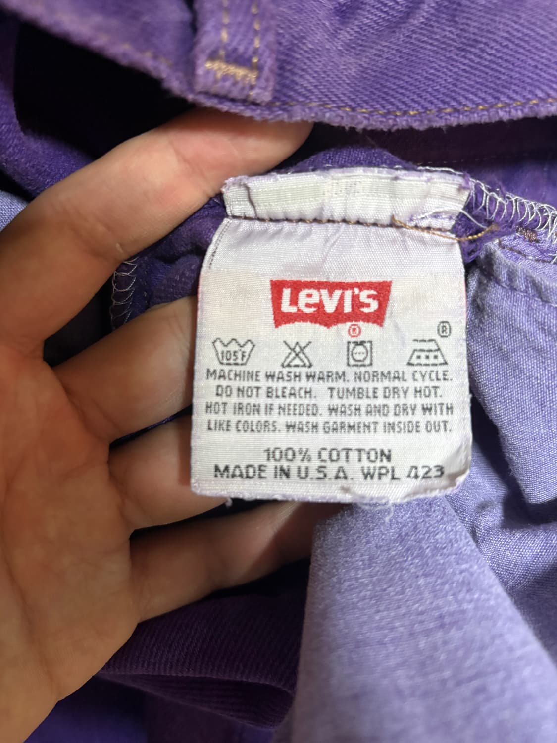 90s USA Levi's 501 퍼플 상품이미지4