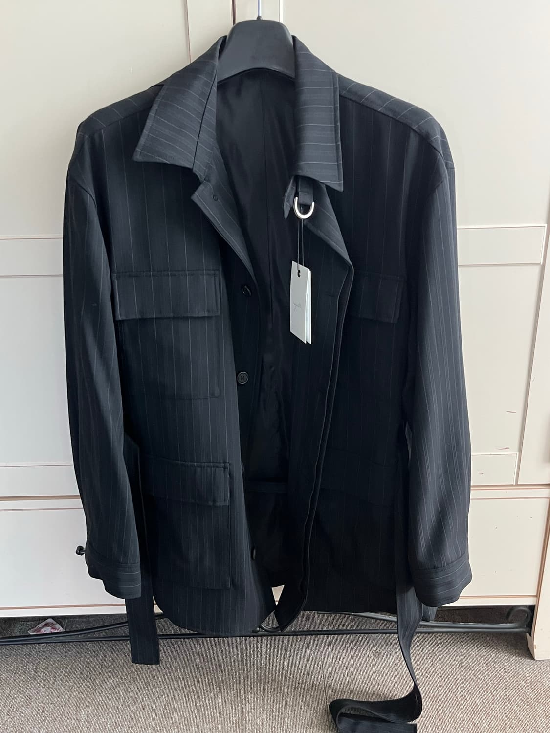 (L) YOUTH 유스  Safari Jacket Black Stripe 상품이미지3