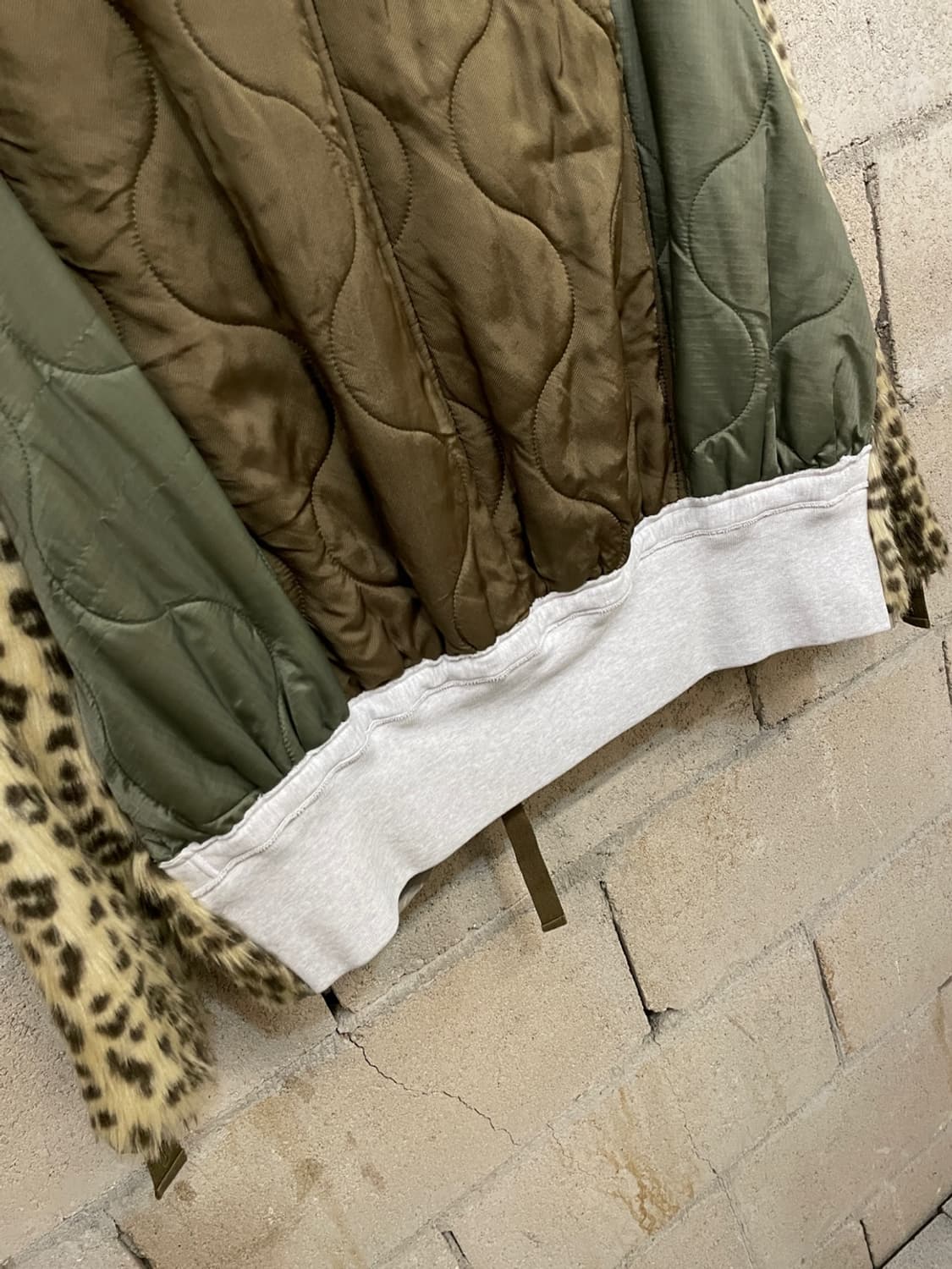 스탠드 얼론 레오파드 퀼팅 자켓  상품이미지7