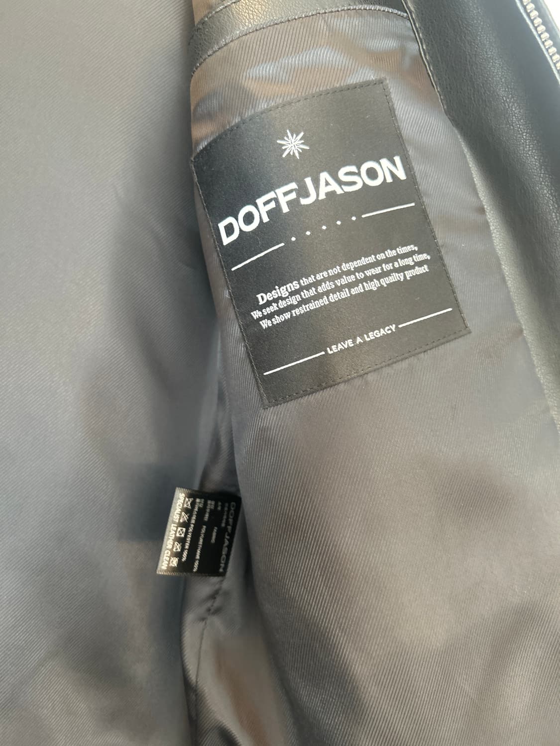 Doffjason 에코레더 자켓 상품이미지4
