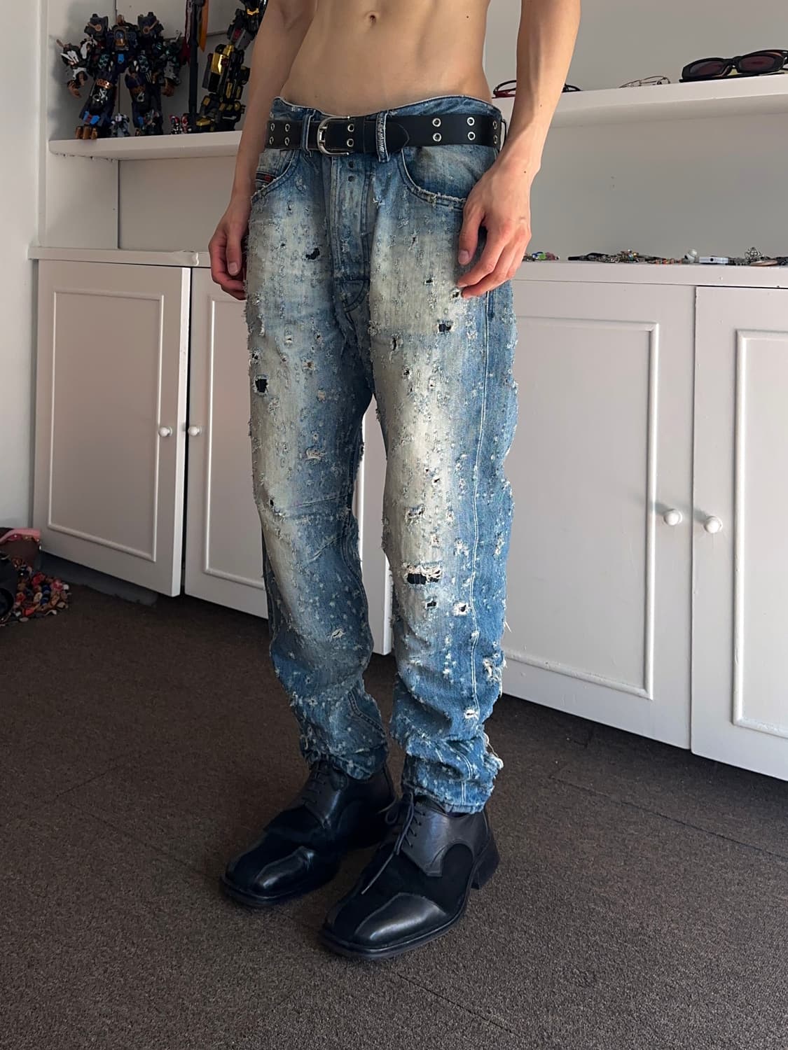 Diesel Limited Edition 불렛 마크 대미지 진 상품이미지1