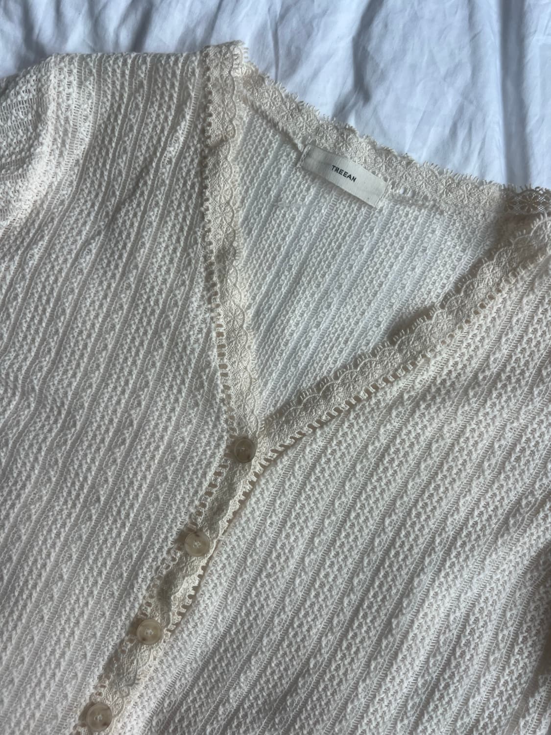 레이스 펀칭 가디건 상품이미지2