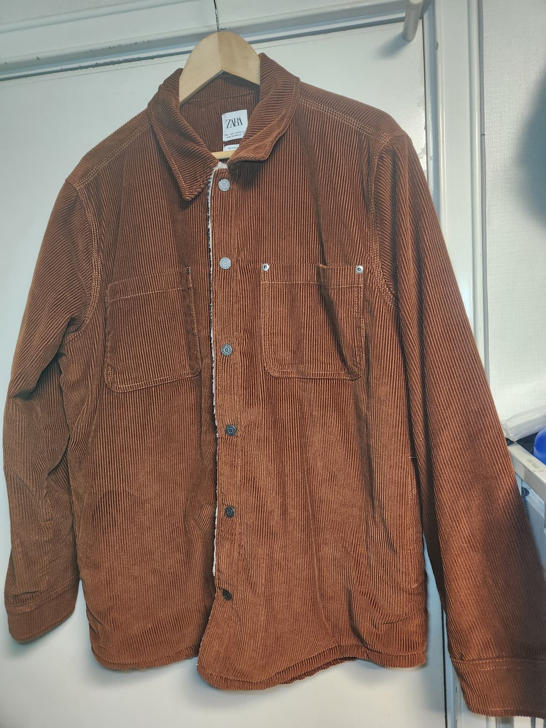 자라 코듀로이 쉐르파 셔츠자켓 L 상품이미지1