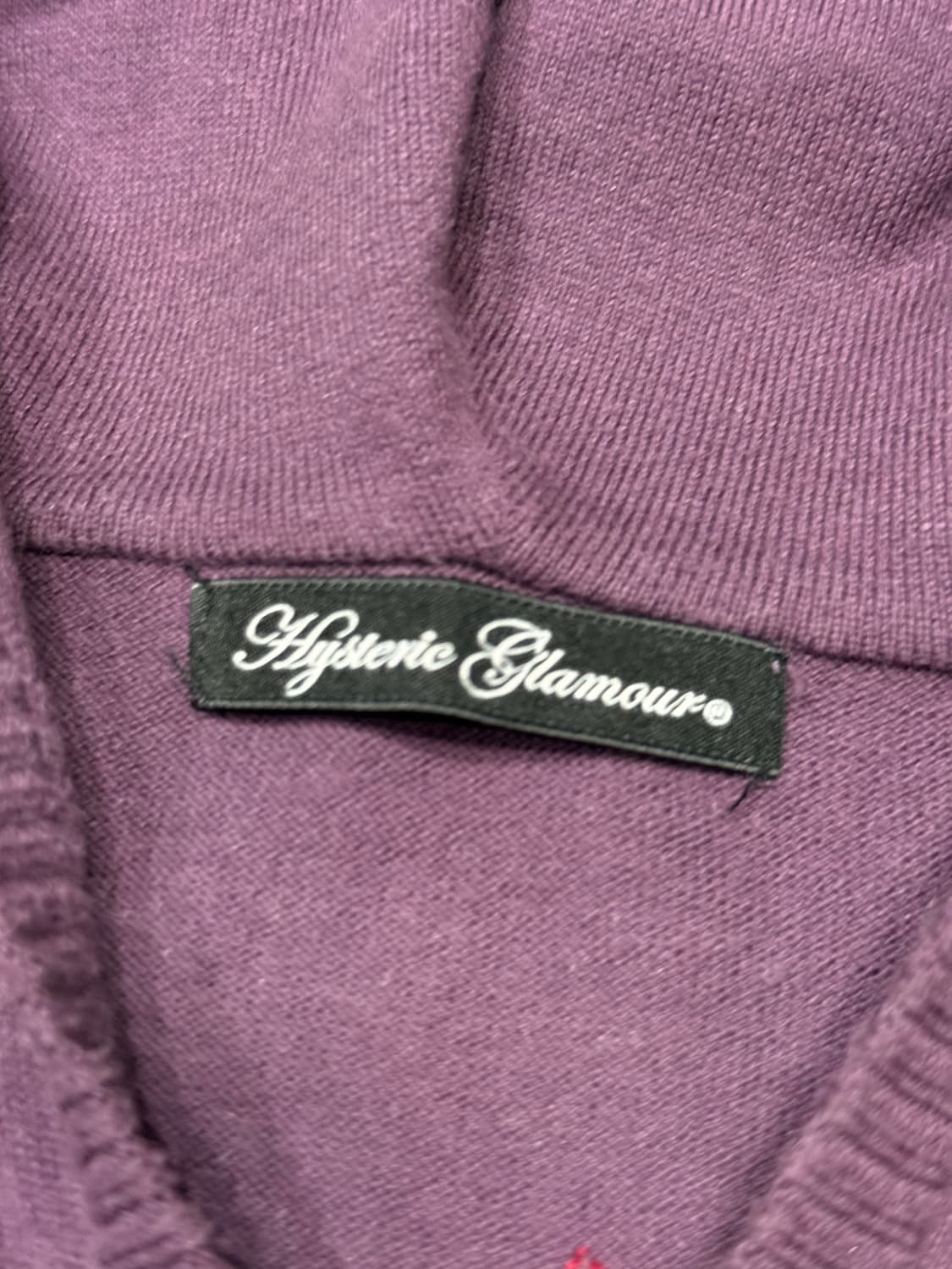 히스테릭 글래머 아카이브 히스걸과 무수한 별 실크 혼방 후드 집업 자켓 상품이미지6