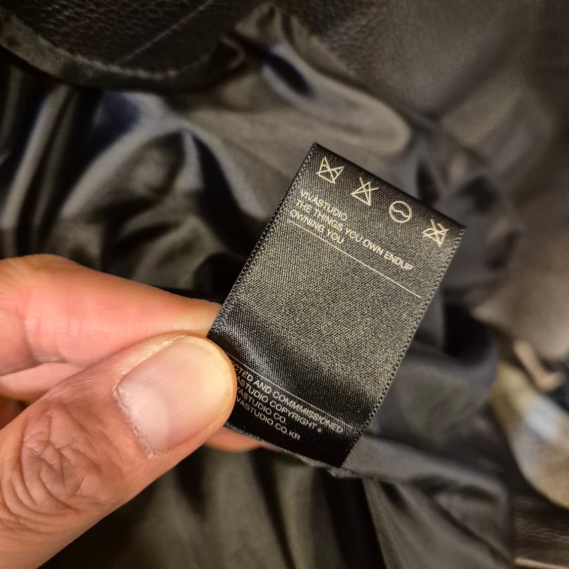 XL(착샷잇음) 비바스튜디오 블랙 가죽 라이더자켓  상품이미지7