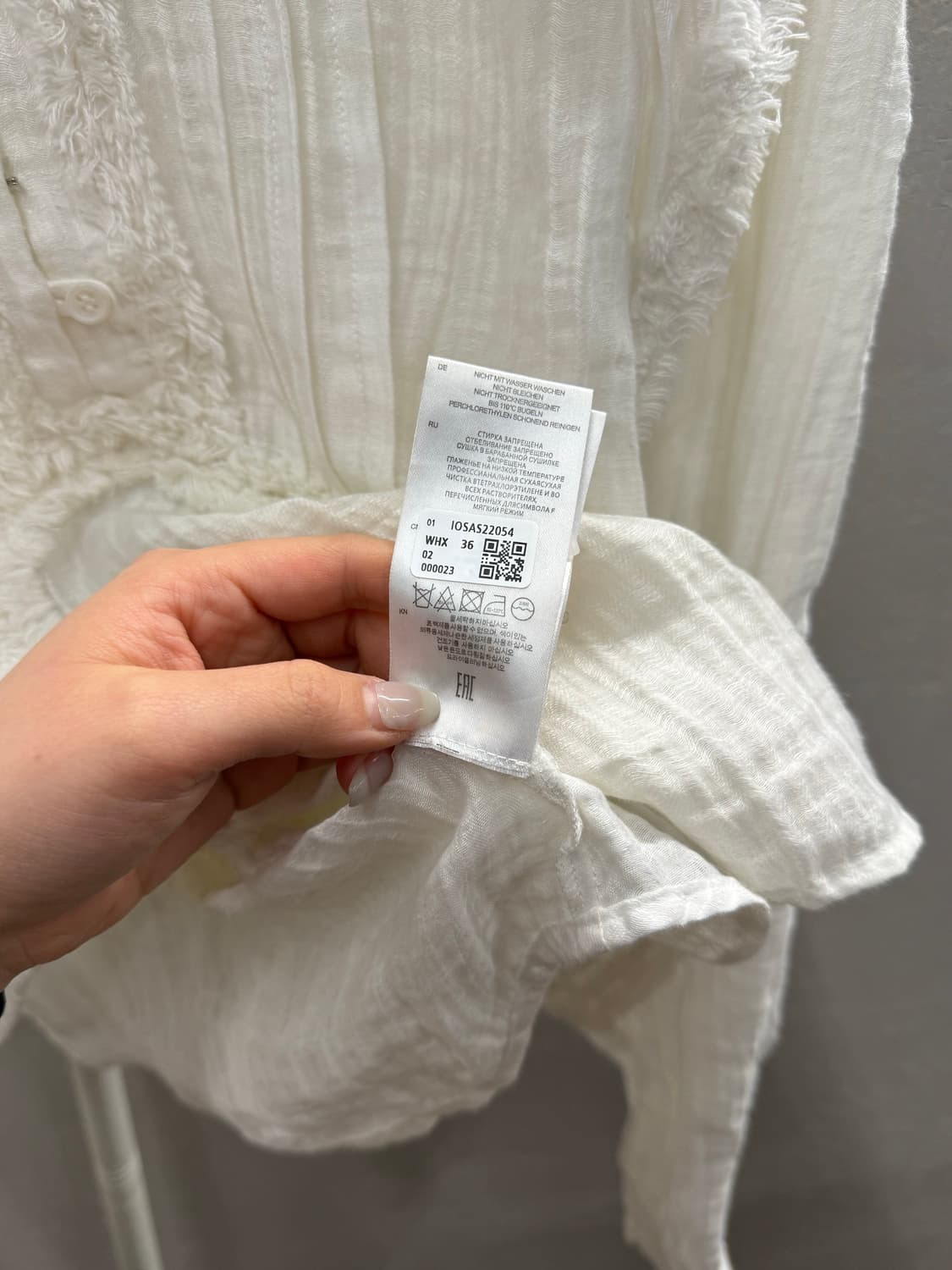 IRO 이로 camer 22s 화이트 블라우스 36 상품이미지7