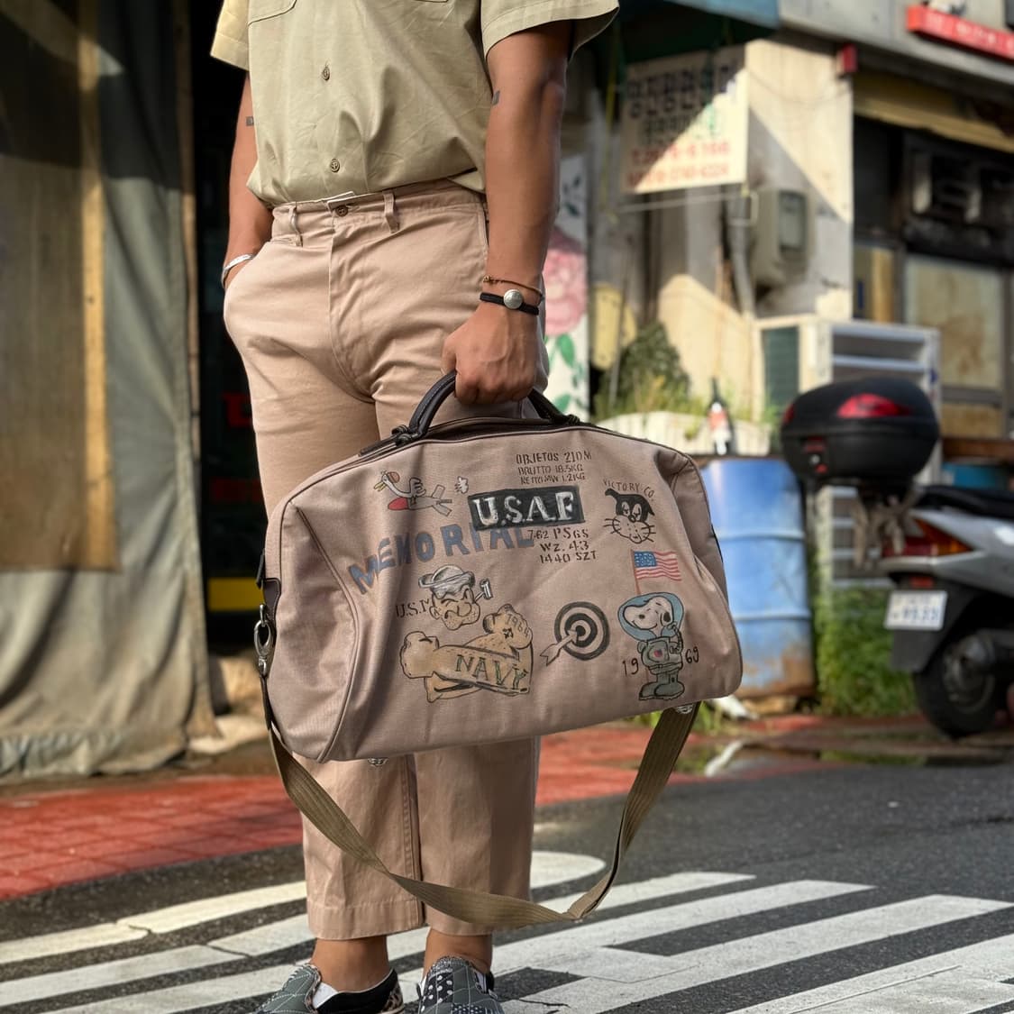 레노마 시니어코드 코튼 보스턴백 상품이미지8