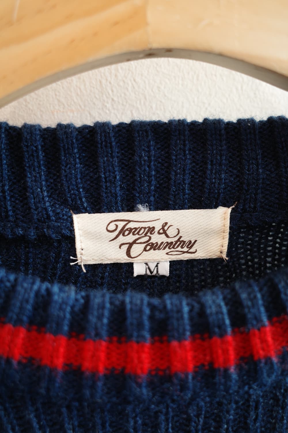 Town&Country 레터링 패치 울 니트  상품이미지3