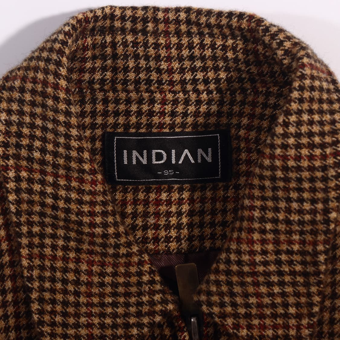 INDIAN 체크 울자켓 B196 상품이미지3