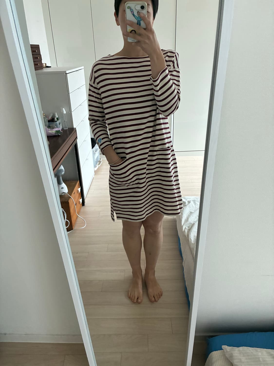 오르치발(Orcival) 스트라이프 롱 원피스 프리사이즈 상품이미지7