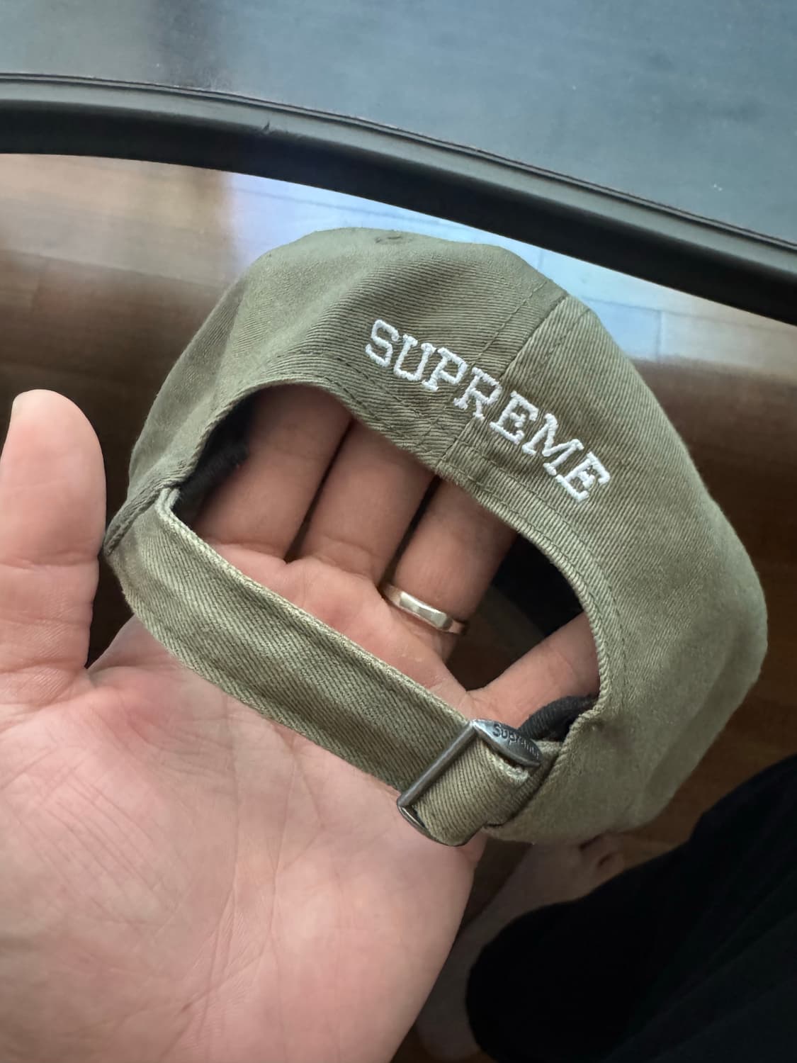 슈프림 뉴욕 아크 6패널 올리브 볼캡 상품이미지2