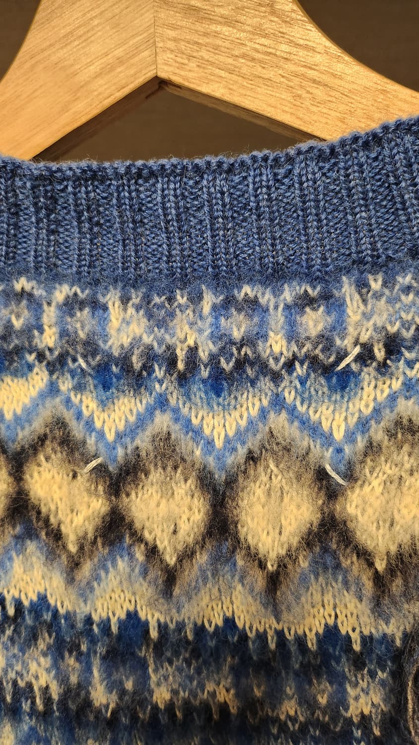 메종 마르지엘라 Fair Isle distressed jumper(S) 상품이미지4