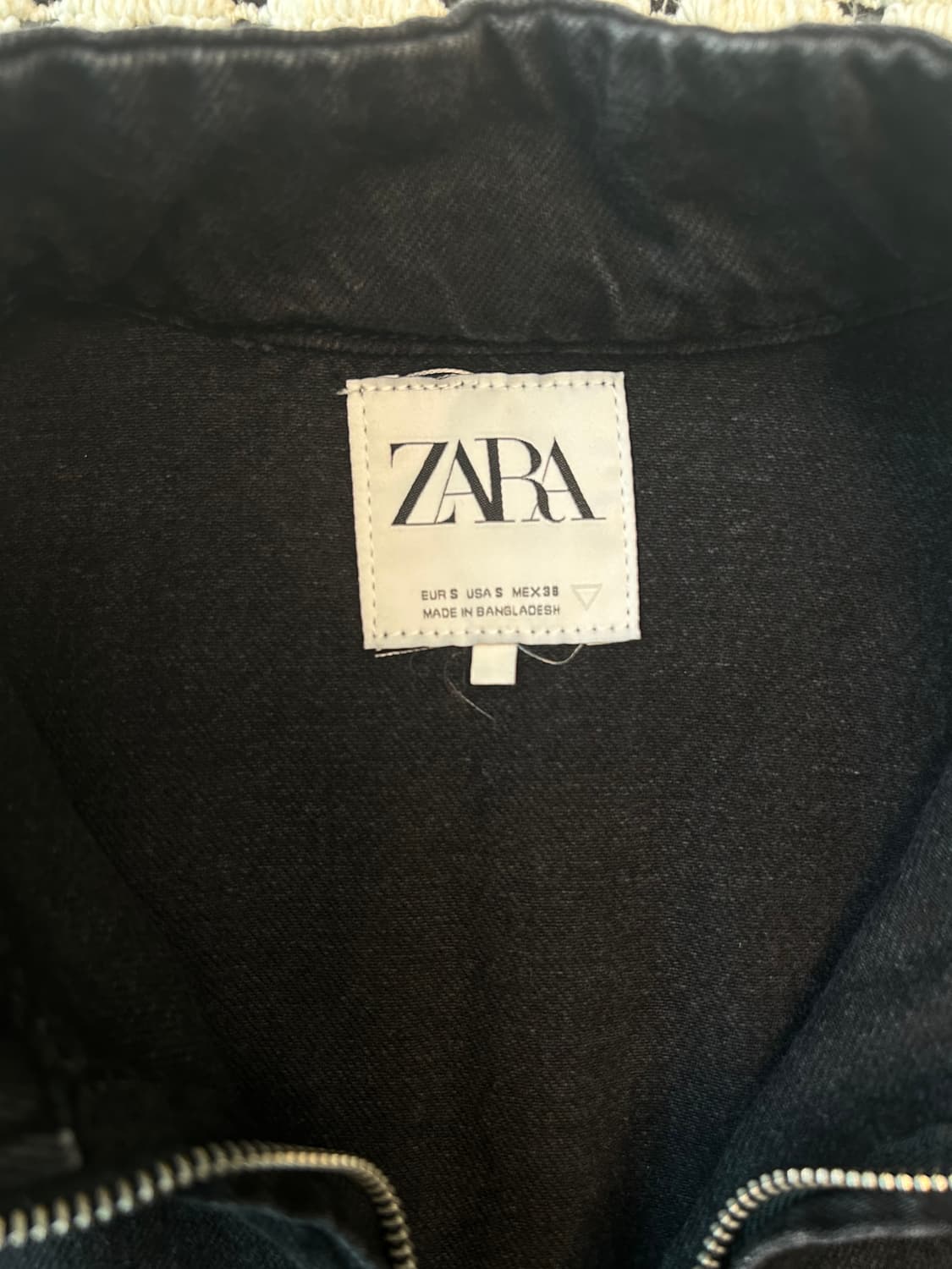 자라(zara) 흑청 데님 오버롤 상품이미지5