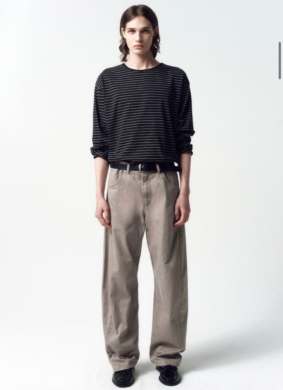 인사일런스 엔지니어핏 데님 팬츠 BEIGE M사이즈 상품이미지2