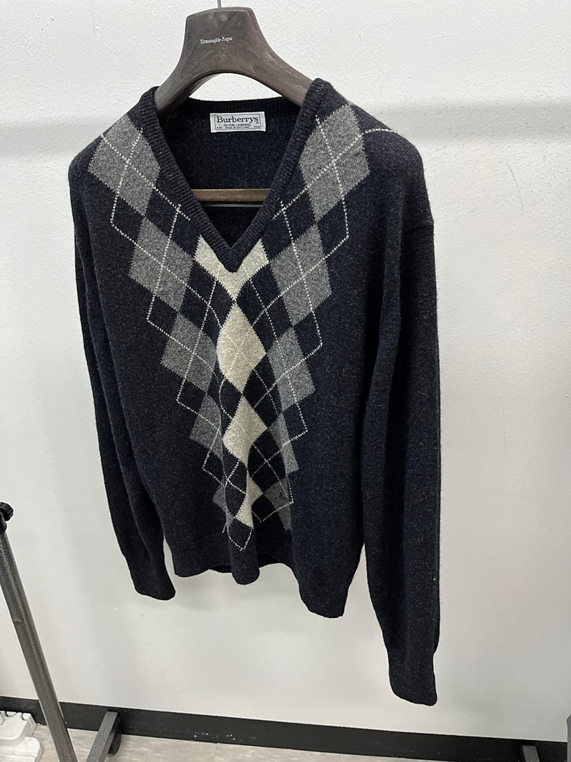 105) 버버리 아가일 울니트  상품이미지1
