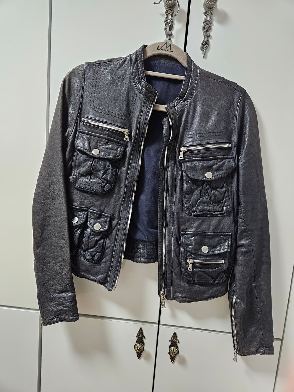 여성용 양가죽자켓 55사이즈 판매합니다. 상품이미지6