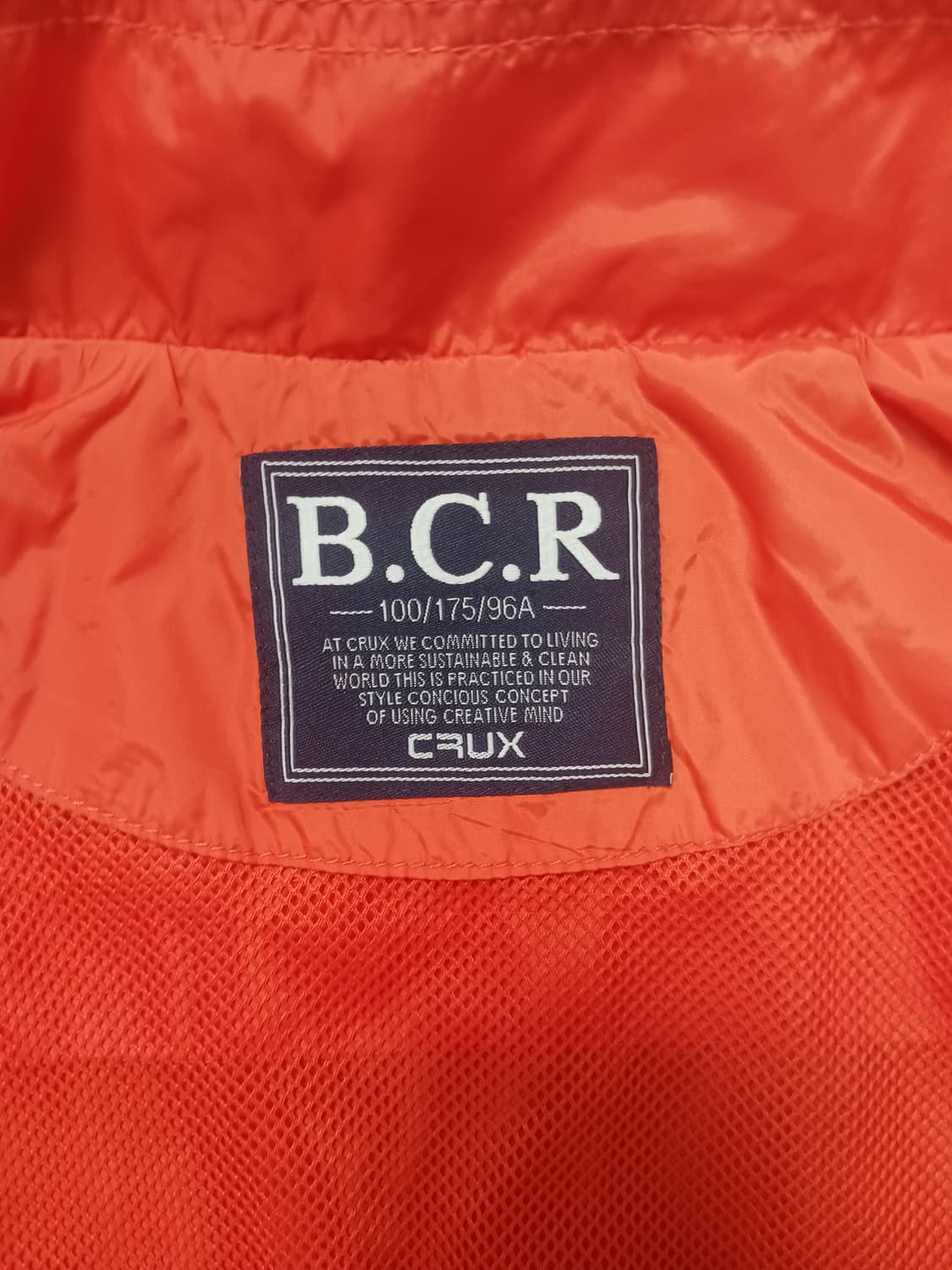 [100] BCR 크럭스 히든후드 경량 바람막이 자켓 오렌지 상품이미지10