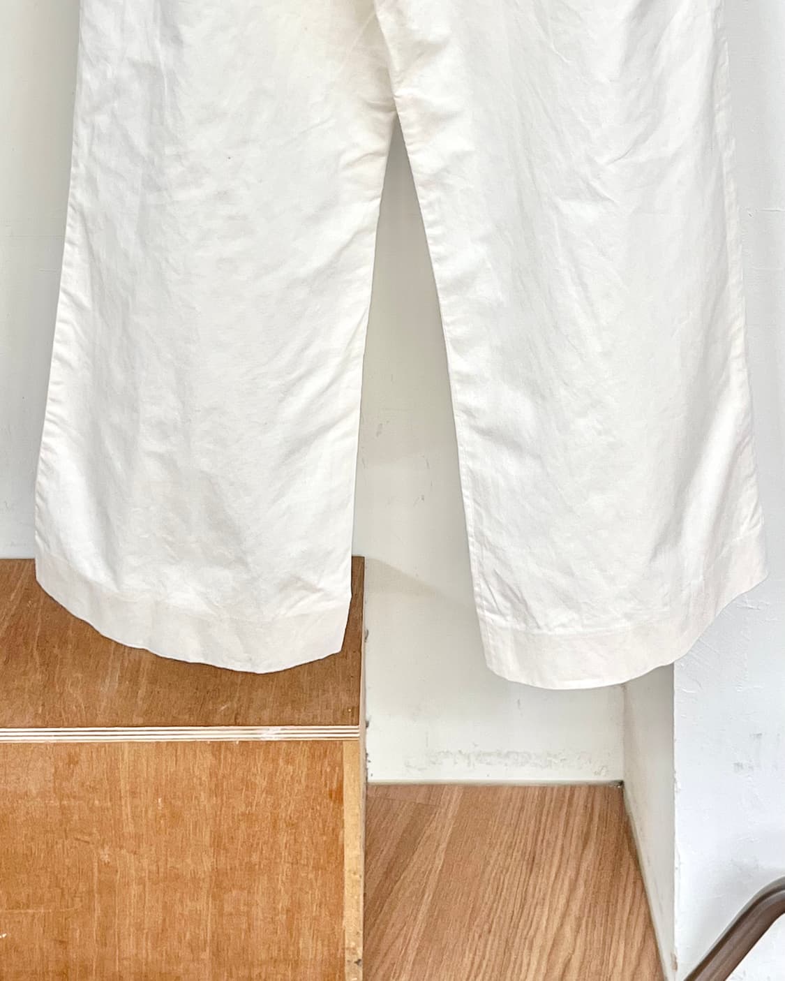 막스마라 화이트 와이드 코튼 팬츠 상품이미지6