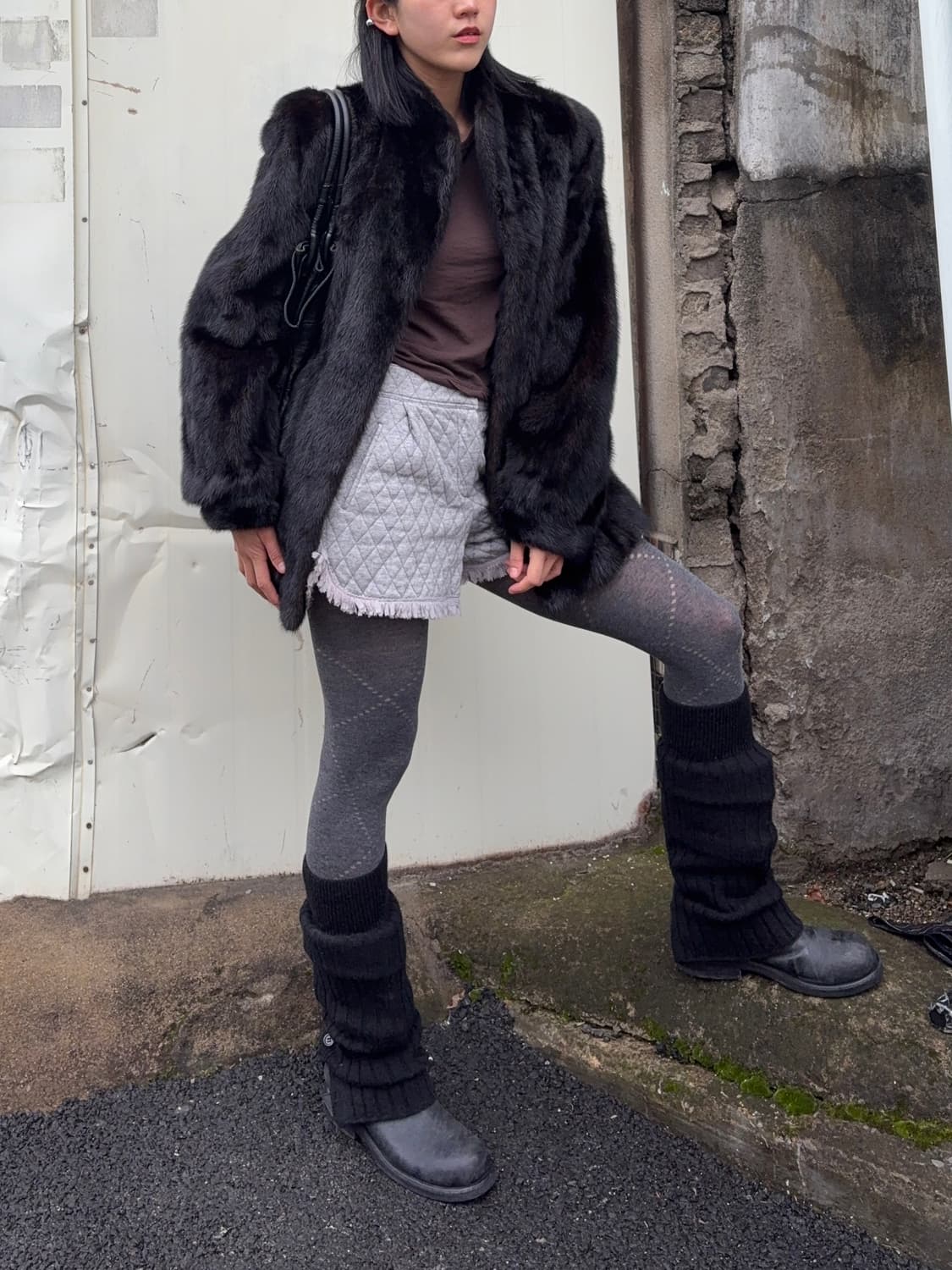 블랙브라운 밍크코트 상품이미지2