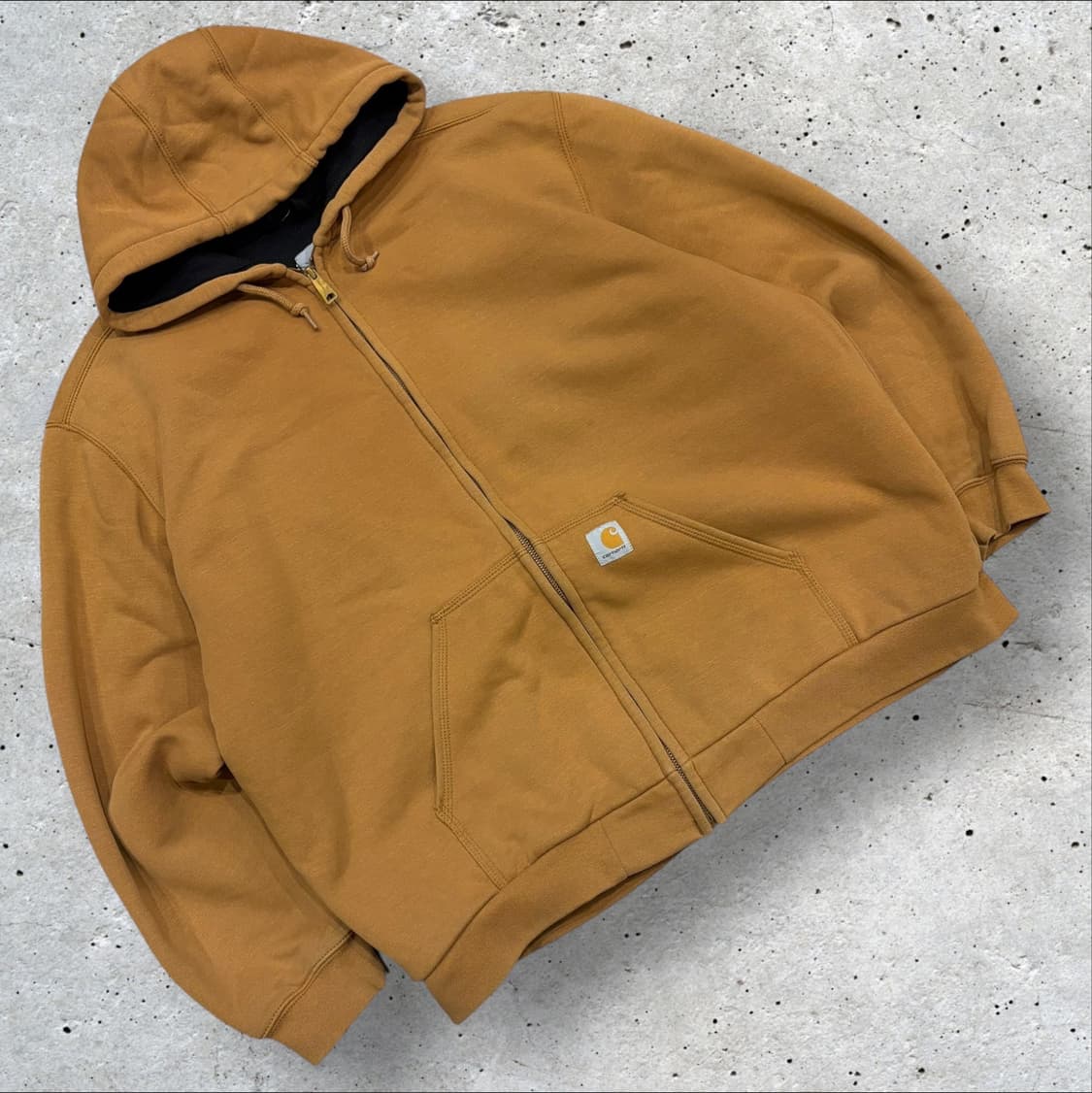 [XL] 칼하트 써멀 브라운 후드 집업 점퍼 C189 상품이미지1