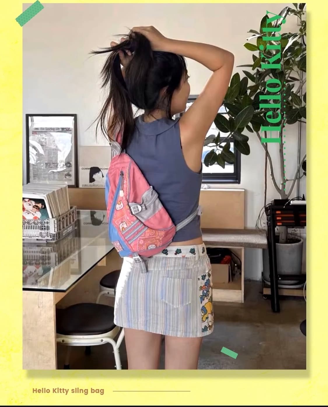 (새상품) 헬로키티 핑크 슬링백 / 헬로키티 숄더백 상품이미지1