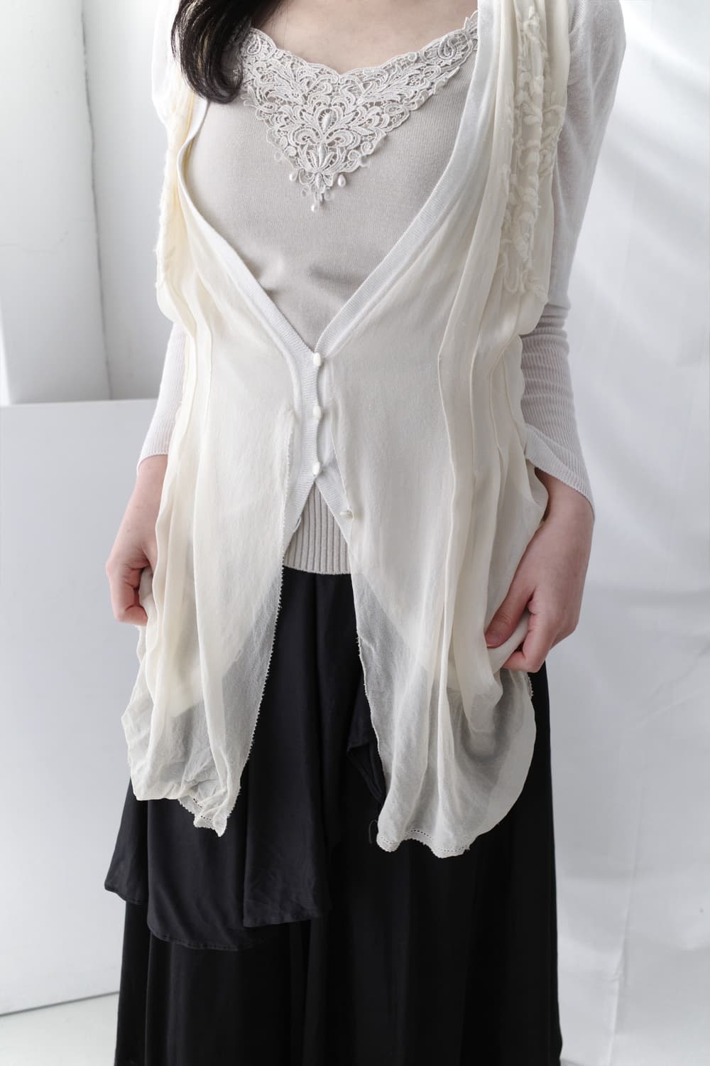 flower sha blouse cardigun 상품이미지2