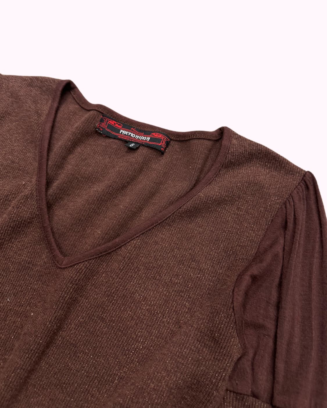 ribbed brown knit t-shirt 상품이미지2