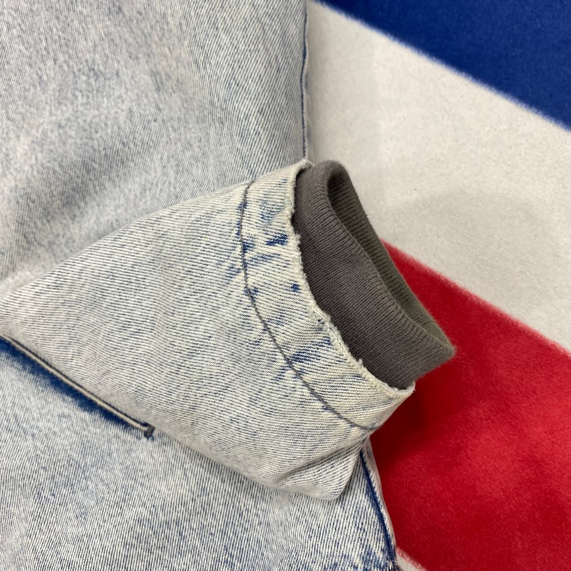 자라 데님 블루종 S실측L 상품이미지6