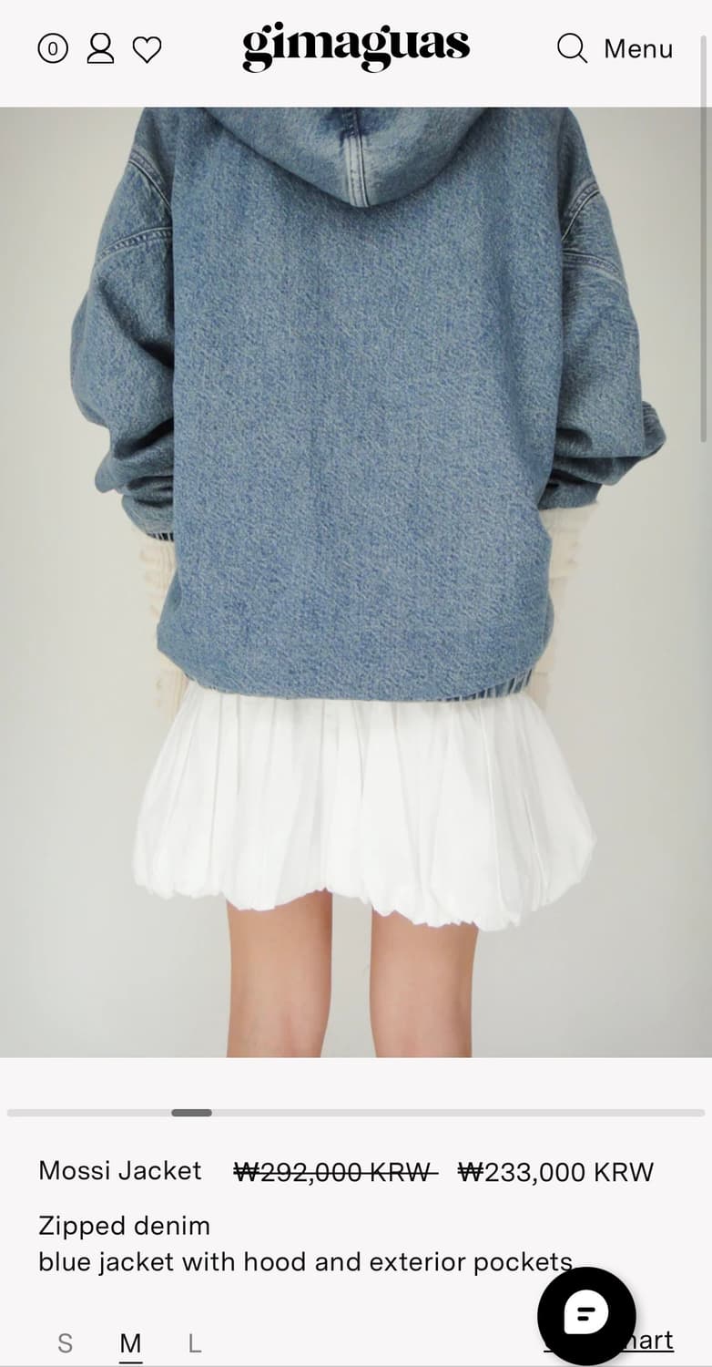 gimaguas 데님 후드 자켓(공용) 상품이미지3
