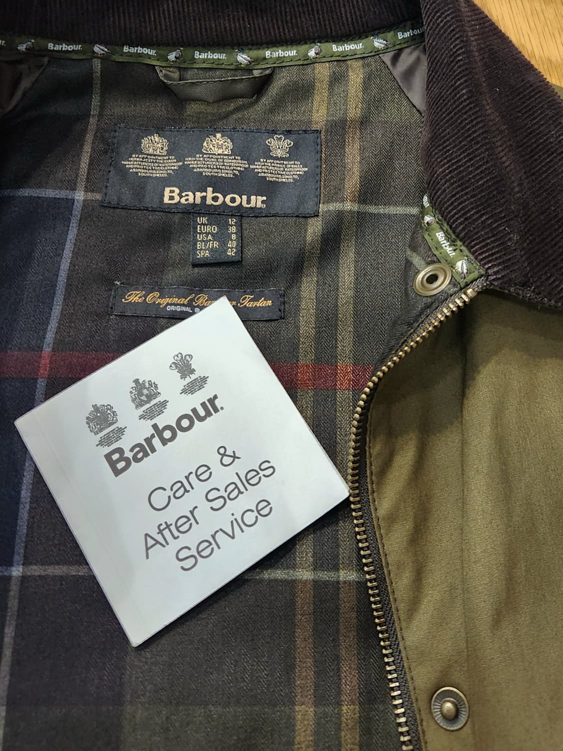 (새상품)바버 뷰포트 왁스자켓 남녀공용 상품이미지8