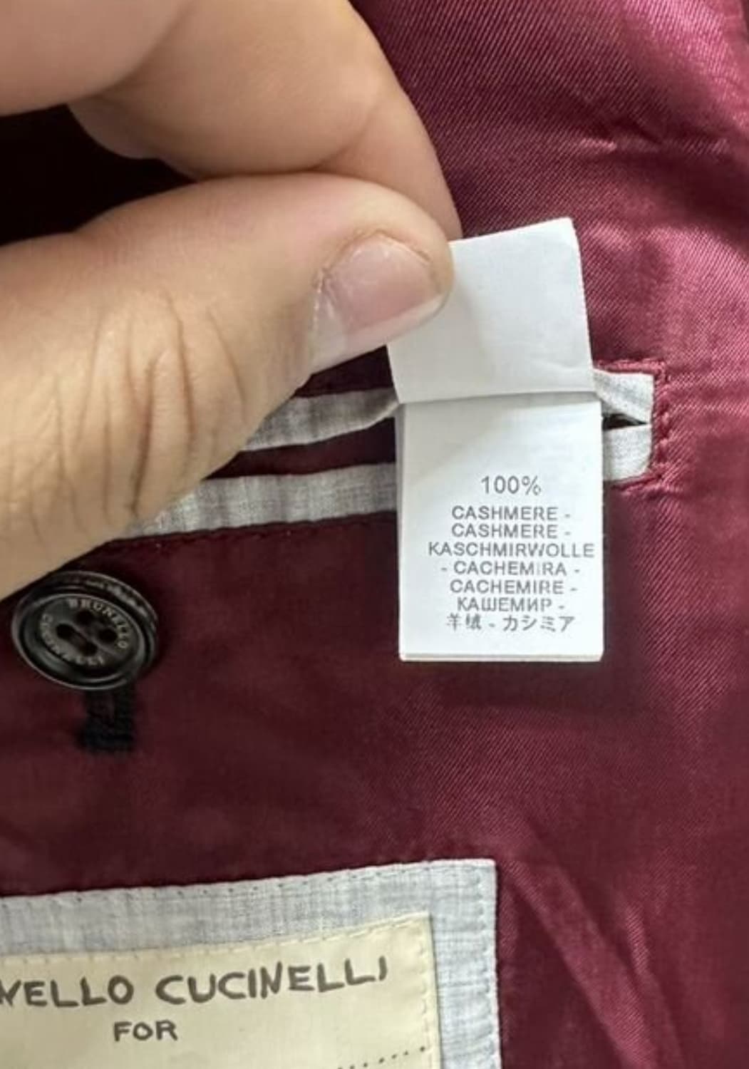 브루넬로 쿠치넬리 스포츠 코트-싱글재킷(캐시미어)XL 사이즈-해외발송 상품이미지9