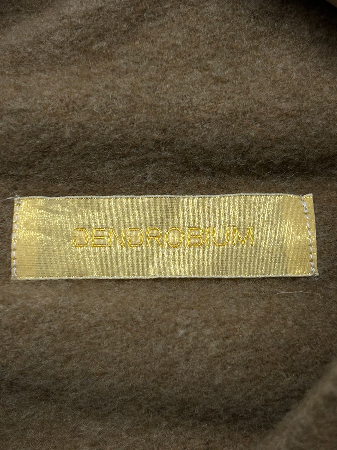 DENDROBIUM 베이지 울 흐린지 케이프 상품이미지4