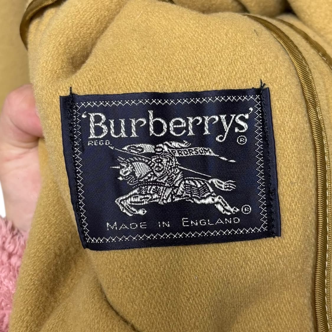 3744 버버리 머스타드 울 캐시미어 루즈핏 코트 상품이미지3