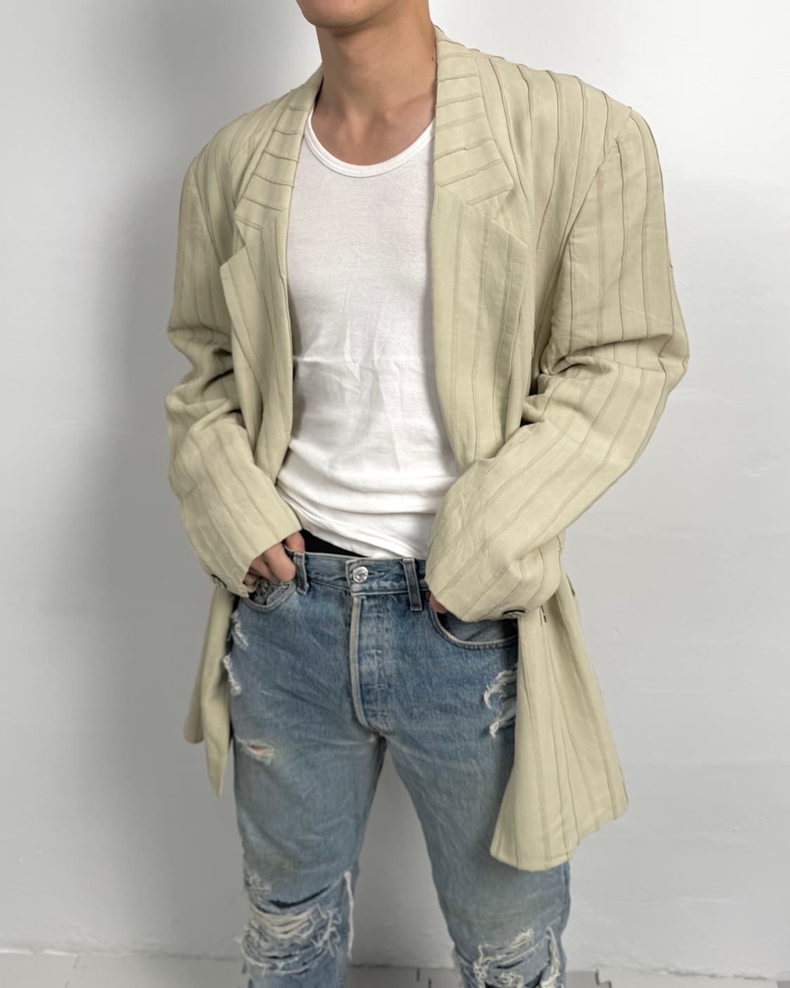 stick out long tailored jacket 상품이미지7