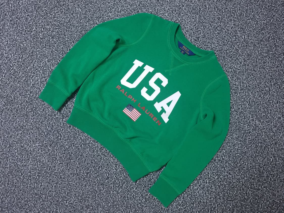 [무료배송][130]폴로 키즈 USA 기모 맨투맨 긴팔티 상품이미지3
