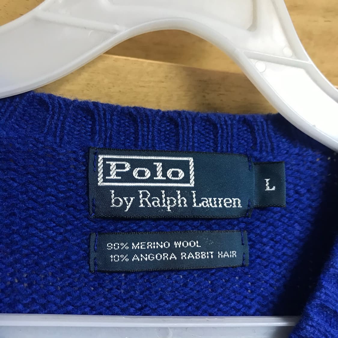 폴로 코발트블루 라운드 얇은 니트 상품이미지3