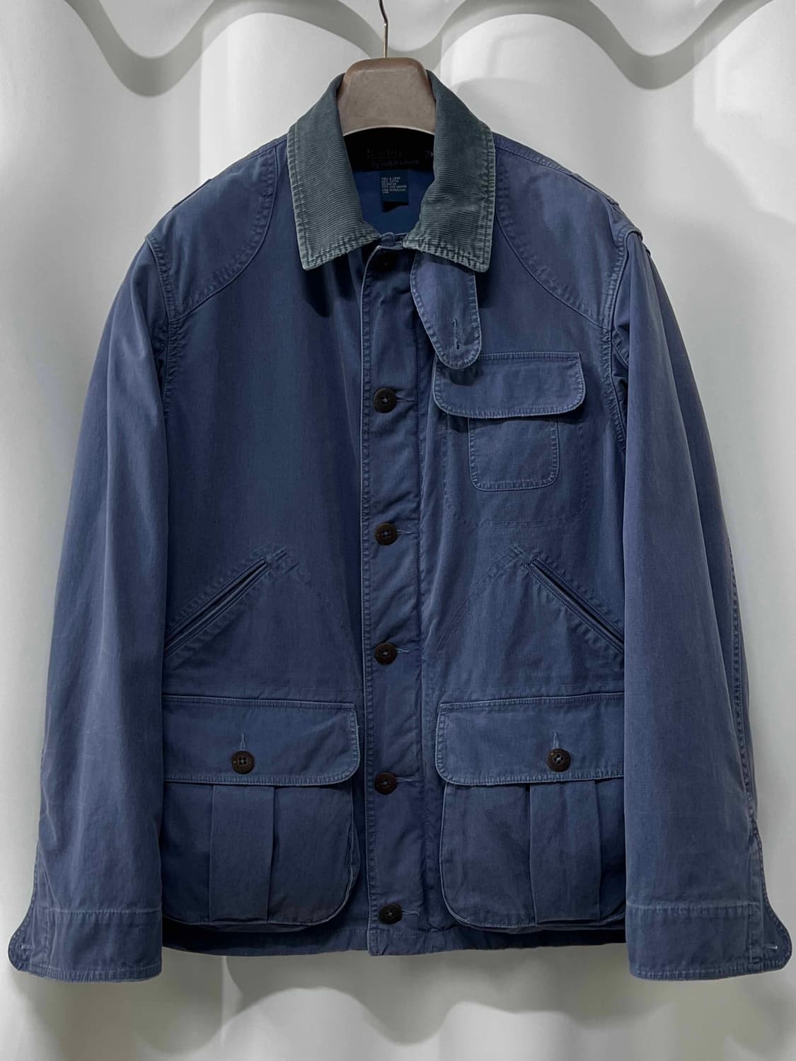 폴로 랄프로렌 워시드 오션블루 피셔맨 모호크 헌팅 자켓 상품이미지1