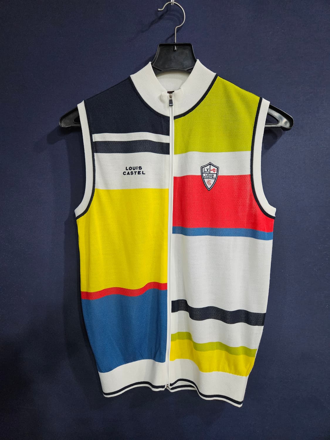 루이까스텔 패턴 배색 남성 95 골프 베스트  상품이미지1