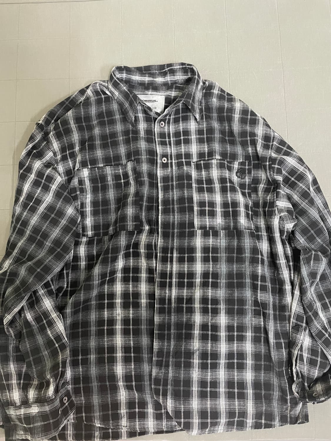 노매뉴얼 체크셔츠 L 상품이미지2
