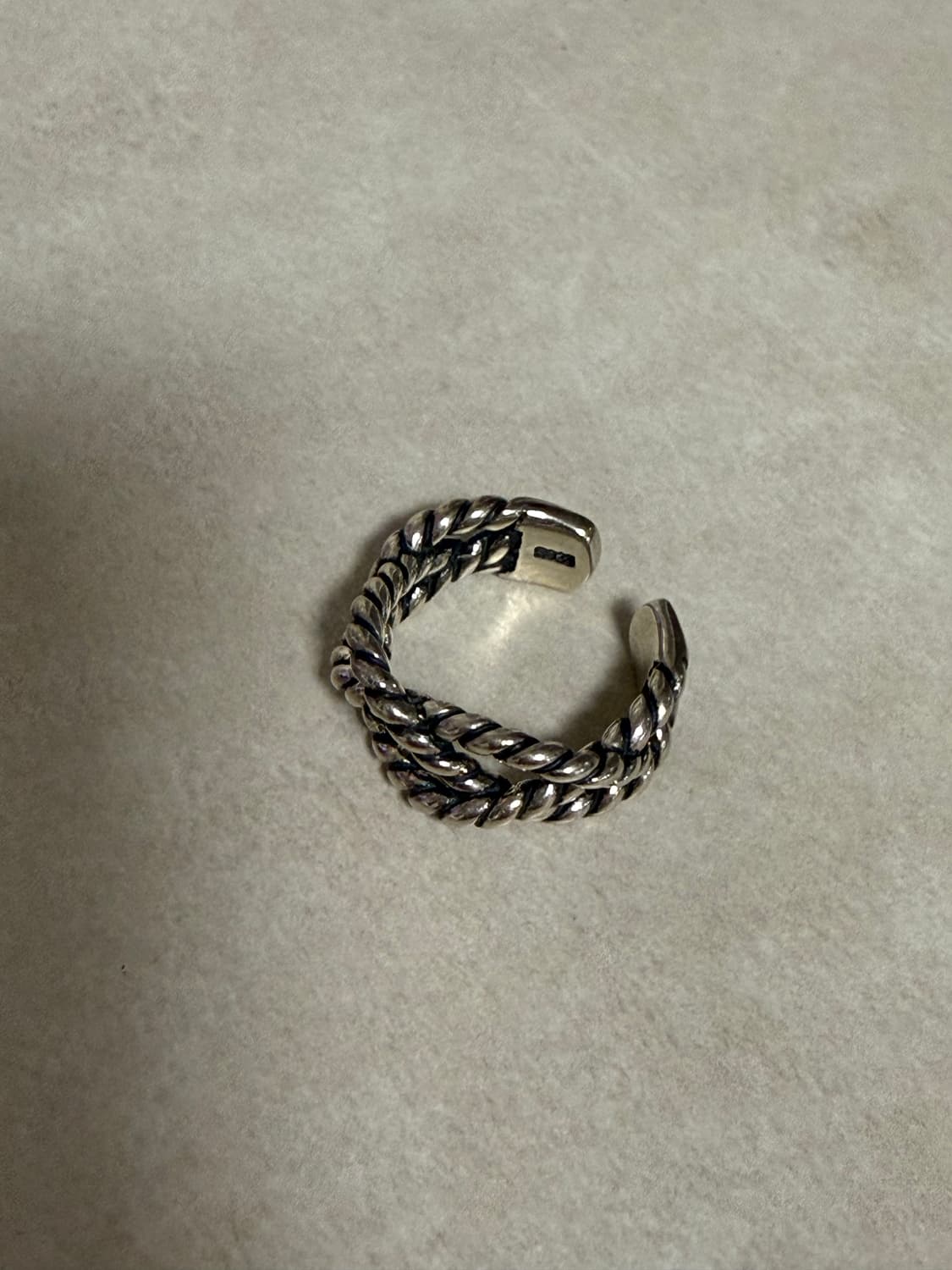 925실버 반지 실버 볼드 오픈링 상품이미지2