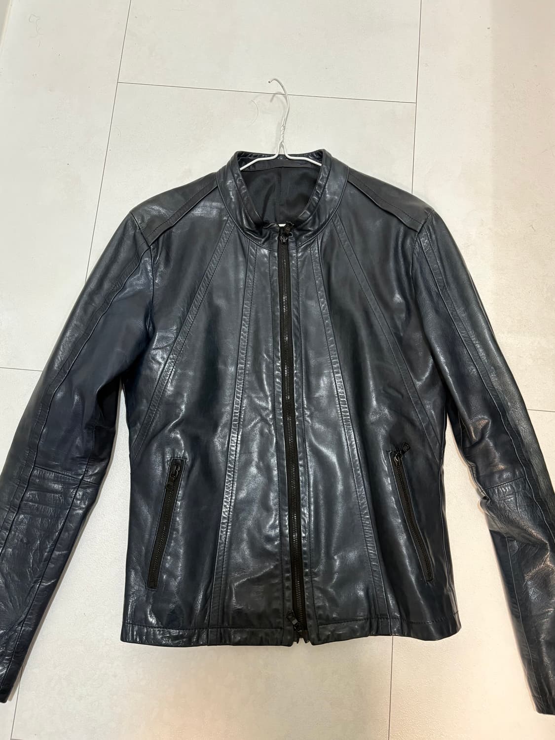 No id 홀스 레더 자켓 상품이미지1