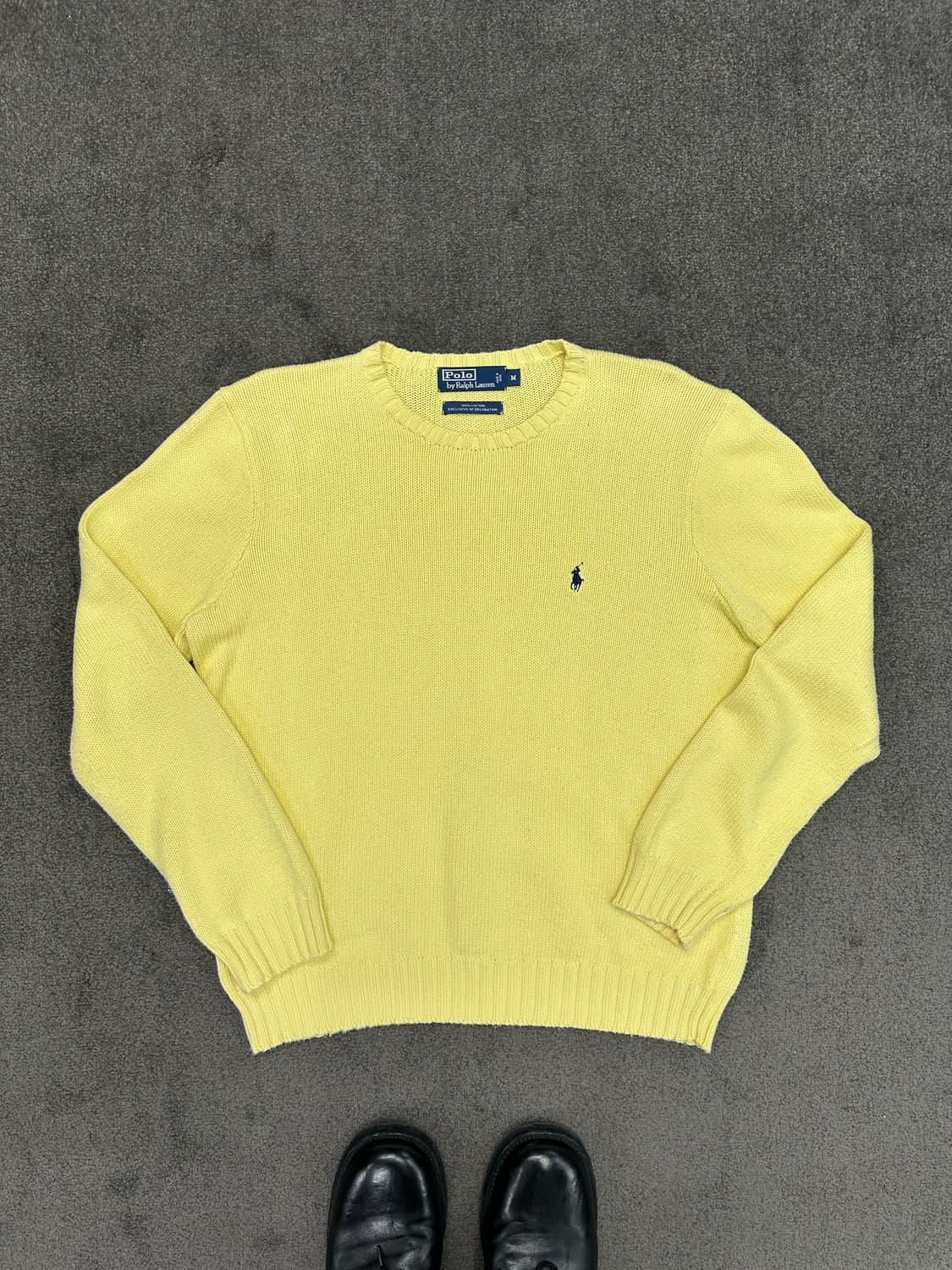 폴로 랄프로렌 옐로우 니트 M 상품이미지1