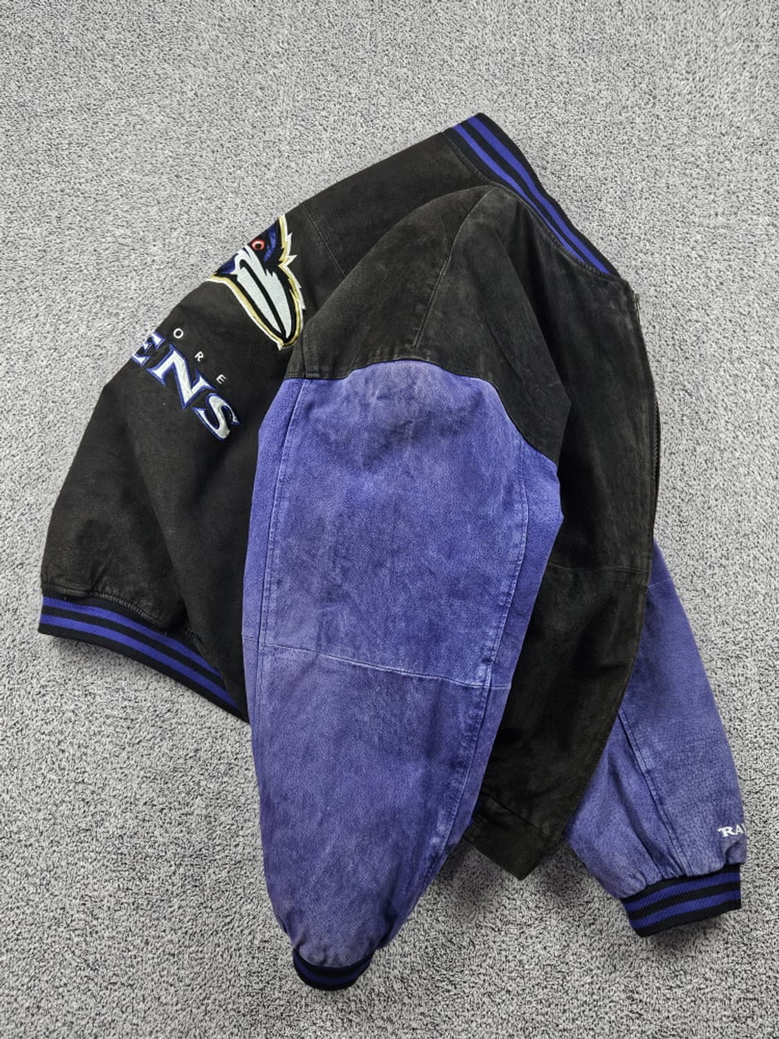 NFL 게임데이 볼티모어 레이븐스 가죽 바시티자켓 (2XL)/ 10213 상품이미지5